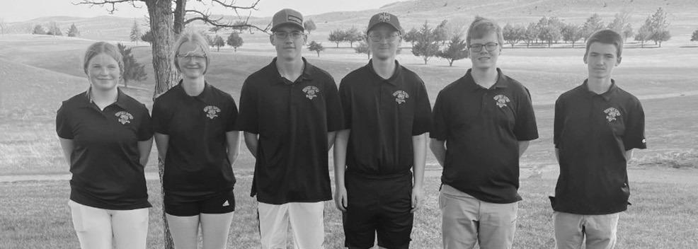 The JV team traveled to Mullen last week. Dylan Handley tied for 2nd place with a 45. From left, Neltje Reiff, Chenney Dishman, Brady Brestel, Chance Dishman, Luke Tullis, and Hayden Myers. (Photo courtesy Jarod Rush)