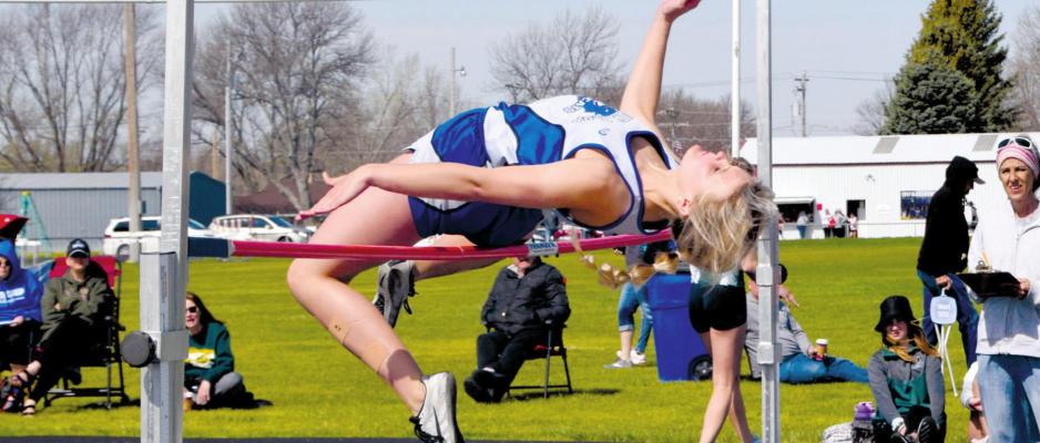Charli Vickers took gold in the high Jump with a new personal record of 4’ 10”. (Courier photo by Loleta Connell)