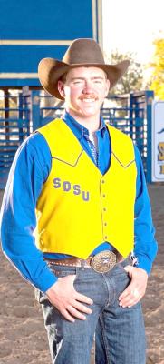 LEFT: Callaway's own Dalton Kunkee received the prestigious Walt Garrison Award at the College National Finals Rodeo in Wyoming. Kunkee is attending South Dakota State University and is a member of the school's rodeo team. (Photo courtesy Angie Kunkee)