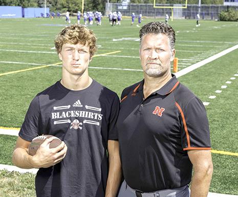 ABOVE RIGHT: Pierce Mooberry has also committed to the Huskers where his father, Brandon, played football with quarterback Scott Frost. Both father and son duos are excited about the future of Husker football. (Huskers Illustrated photos)
