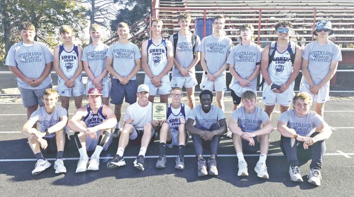 The South Loup boys' track team had a successful day at their home meet last Friday as they won the meet runner-up plaque as a team. (Courier photo by Ronda McFate)
