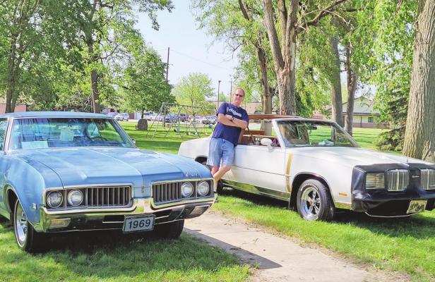 Lee Bruns is the organizer of the car show in Callaway being held Saturday, June 25 at Morgan Park. He invites everyone in the area to bring their vehicles or just come out and see them. (Courier Photo by Ellen Mortensen)