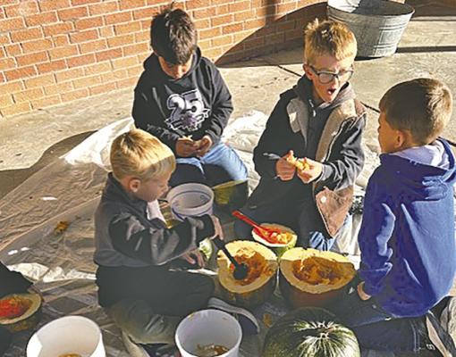 A program for lower elementary students at Callaway Public Schools known as Bear Cave is designed to help students relax their minds and refocus their attention. Bear Cave founder Wendy Dockweiler said the district has seen very positive results. (Photo courtesy Stephanie Ross)