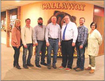 The Callaway School Board received a letter of resignation from Superintendent Bryon Hanson at the Sept. 11 meeting, effective in June 2024. Pictured from left are Rhonda Pandorf, Mike Reiff, TR Anderson, Jim Phelps, Bryon Hanson, Vince Guthrie, and Liana Hrupek. (Courier file photo)