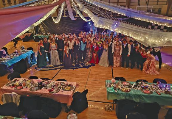 Callaway High School students gather for a group photo at the Senior/Junior Prom 2026 on Saturday, April 25. Prom is one of the final events for the CHS Class of 2026. Be sure and get your copy of the May 7 issue of the Callaway Courier for our special Salute to Seniors section. (Photo courtesy CPS)