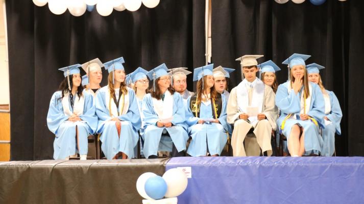 Members of the CHS Class of 2022 during the graduation ceremony on May 15. (Courier photo by Amanda Koubek Wehnes)