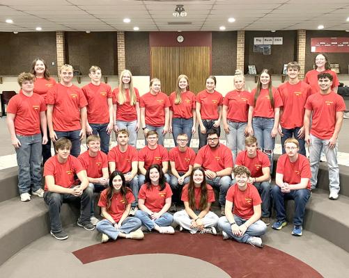 The Callaway High School One Act team is off and running this season and competed at the MNAC conference meet in Arnold on Tuesday. This year's production is titled 'The Puppet Master'. (Photo courtesy Callaway Public Schools)