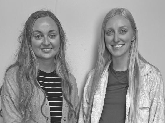 Emily Kaelin, left, and Lindsay McMeeen have recently returned to Custer County to work at TEAM Physical Therapy after earning their Doctor of Physical Therapy degrees. Kaelin is a Callaway High School graduate, while McMeen is a Broken Bow High School graduate. (Photo courtesy TEAM Physical Therapy)