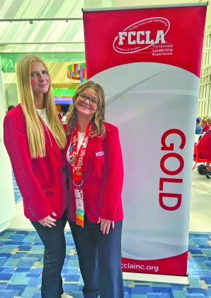 Chenney Dishman and Angel Johnson competed in their final event as FCCLA members at last month’s national conference.