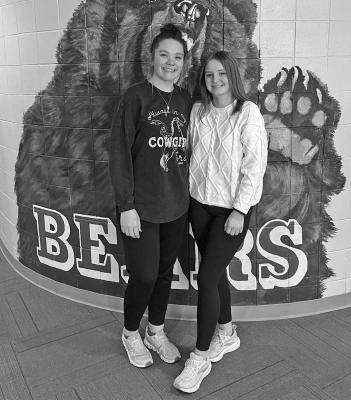 Tiersa Johnson, right, and Miranda Tucker were selected as Girls State representatives for the Callaway American Legion Auxiliary. (Photo courtesy Cora Belew)