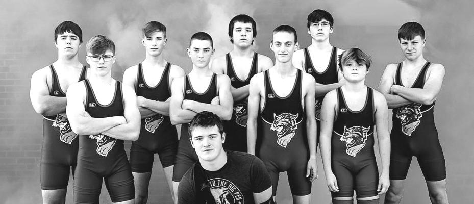Photo to right. Front row: Rio Remund; Middle row, from left: Bo Brennen, Paxton Bierman, Josiah Coleman, Zane Mercer; Back row: Dawson Doggett, CJ Quandt, Kyle Bloomer, Dylan Handley, Dawson Mason. (Courier photo by Amanda Wehnes)
