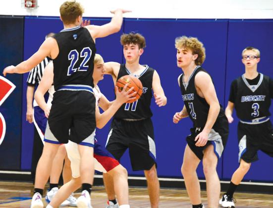 The Bobcats fast and active defense was too much for the Raiders Friday evening as the Bobcats win big 77-38.