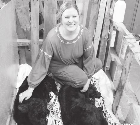FFA Advisor Amanda Chytka recently welcomed twin calves to the family herd, and brought the babies to school to share with the kids.