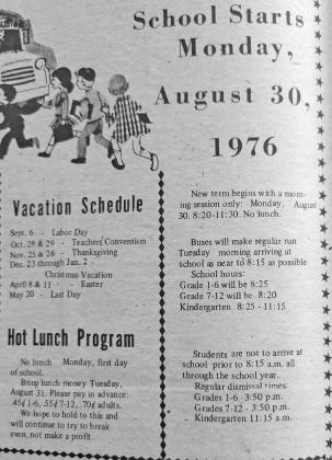 * This ad appeared in the Aug. 25, 1976 issue of the Callaway Courier
