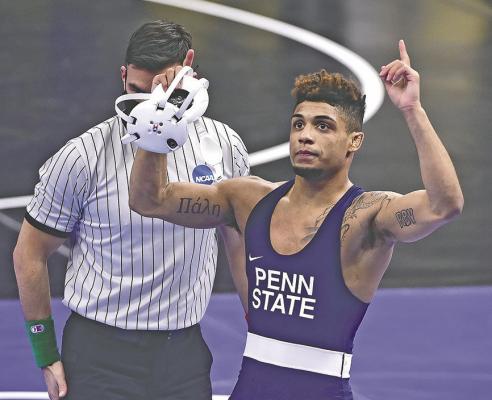 Roman Bravo-Young will be one of the clinicians for the 2025 Legends Wrestling Camp in Gothenburg June 25-27. (Photo credit Jeff Curry-USA Today Sports)