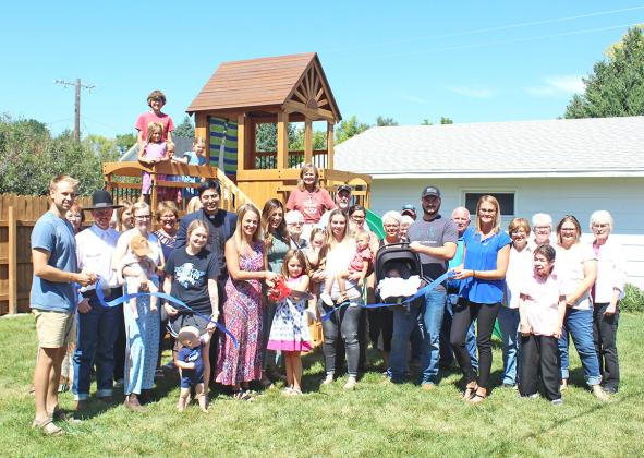 Community members and patrons gathered for the official ribbon cutting for 7 Valley Kids Daycare in Callaway on Sunday afternoon, Aug. 27.