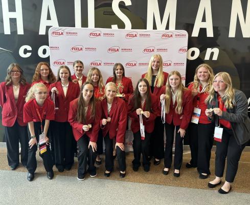 Callaway High School boasts an active and growing FCCLA chapter, and at this year’s state conference, seven students competing in four events finished in the top two to earn a trip to the national convention. Brayden Keeney qualified in his event prior to the state convention. (Photo courtesy CHS)