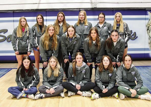South Loup girls 2023 track team; Back row, from left: Josie Reiff, Charli Vickers, Tannah Noakes, Abby Stallbaumer, Riata Remund, Ella Cool; Middle row: Talli Martin, Halie Recoy, Ava Pandorf, Ivy Tullis; Front row: McKenzie Garen, Erin Fitzgerald, Aubree Birkel, Natalie Trotter, Kaygan Witthuhn. Not pictured: Bryn Schwarz