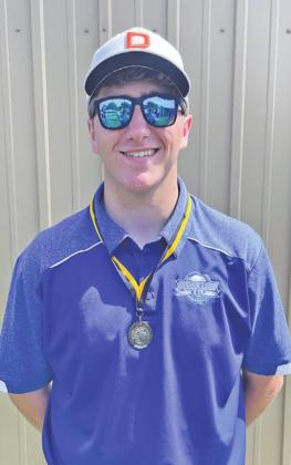 Colbi Smith placed fifth at the district golf tournament in North Platte on May 16, earning a spot in the NSAA State Golf Championships on May 24-25 at Lake Maloney Golf Club in North Platte. Last week, smoked the golf course at Mullen for a 73 and first place at the Mullen Invitational. (Photo courtesy of Jarod Rush)