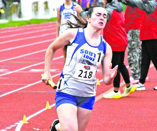 It was the end of illustrious careers for two Bobcat track athletes, as Ella Cool (left) and Ivy Tullis (above) competed at the state track meet in Omaha last week. Cool competed in the 3200m, where she ran the best race of her career. Tullis ran the second leg in the 4x400m relay.