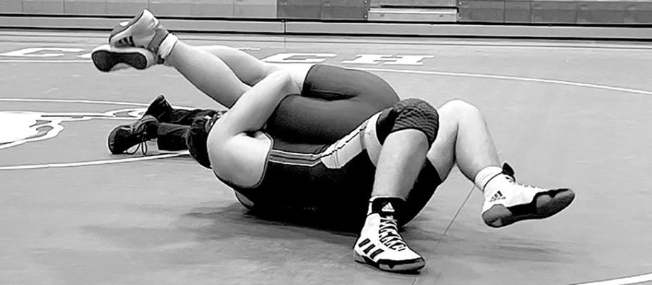 The Bobcats won their dual with SEM at Burwell this past weekend on their way to finishing fourth in the tournament. (Photo courtesy South Loup Wrestling)
